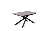 Mesa extensible antracita-negro 90 cm x 140- 190 cm H. 76 cm