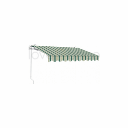 Toldo Enrollable Con Cuadradillo En Aluminio 300X200 Verde/Blanco Sangiorgio