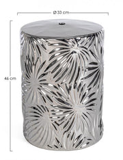 Taburete Sfinge Leaf Plata Cod.0740039