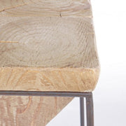 Prismy taburete de barra industrial de madera cm 70 h