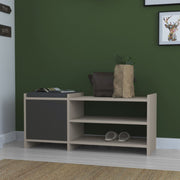 Scarpiera Antracita con Color Light Mocha 44x100x35 cm