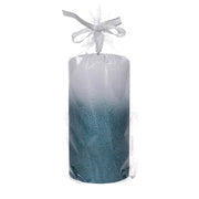 Vela de parafina led azul cm ø7,5h15