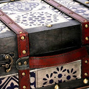 Caja madera marrón rectangular 1-2 cm36x29h17