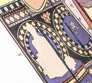 Estampa sobre madera con lienzo multicolor 60x100 cm