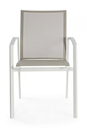 Mueble de jardín Cruise silla con reposabrazos blanco