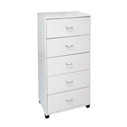 Cámara Cámara Cámara con 5 cajones blancos 50 x 40 x 101 H CM CM