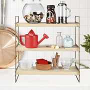 Estantería hobby 3 estantes 40x13x40 bronce ASZ1572