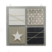 Porta notas de pared de madera cm30x30x2