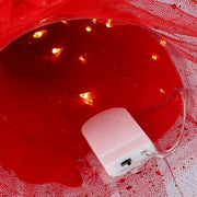 Muñeco de tela roja punta led cm6x14h30