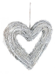 Pendaglio Cuore Forest Bianco 4x