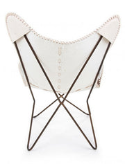 Sillón de metal marrón búfalo