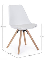 4x Silla New Trend Blanca