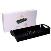 Bandeja rectangular metal gato negrocm41x20h5