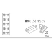 Slim Slim Saving Firl Mirror Mirror Beton Cement 63x29x H190 cm