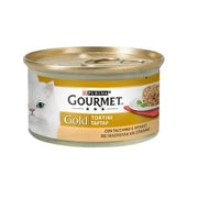 Pastelitos Gourmet Gold con pavo y espinacas Purina 85 gramos