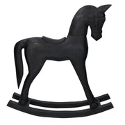 Caballo de madera negro cm46x9h50