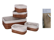 Cajón bambú + cajón bambú 1-2 2 piezas cm 36x26h12