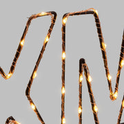 XMAS Copper MicroLED 38cm blanco cálido escritura led