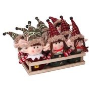 Pack de 12 telas de elfos verde rojo cm26x18x23