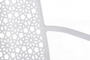 Silla de exterior Jodie blanca con reposabrazos