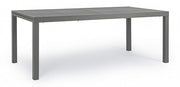 Mesa de exterior HILDE en aluminio antracita extensible 200-300x100x h75 cm