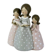 Estatua de resina rosa cm14,5x7h16,5