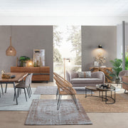 Sofá 2 plazas efecto terciopelo Candis Gris Claro