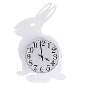 Reloj de madera conejo con péndulo blanco cm38x24x5