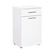 Mueble de baño blanco con cesto y cajón 52x38xh.83 cm (MDL511PB1)