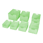 Cajón poliéster verde claro rectangular 1-7 cm38x28h21