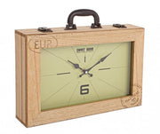 Reloj de mesa de madera 36 x 25 cm