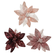 Flores navideñas surtidas Ø18 cm