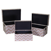 Baúl ecopiel marrón rectangular 1-3 cm64x40h35