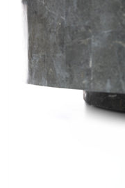 Mesa de centro moderna de piedra gris cm 85 x 85 xh 28