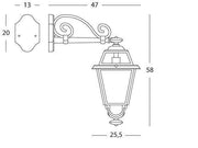 Aplique plumón E27 línea elegancia grafito