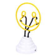 Luce sonrisa neon giallo cm10x13h24