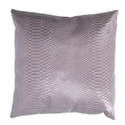 Cojín en ecopiel gris cuadrado cm38x38h38