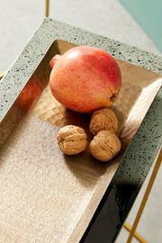 Set2 Bandeja Decorativa Hammel Rett Oro