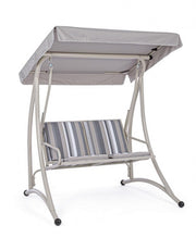 Mecedora biplaza acero Ivory GRELY 145x120x h185 cm