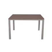 Mesa rectangular Monster 110x70 estructura gris tórtola y tapa de alerce gris