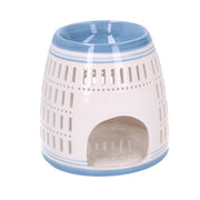 Quemador de esencias de cerámica azul redondo cmø12,6h12,6