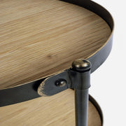 Carrito Jerrod vintage de 3 estantes