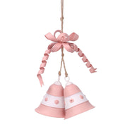 Campana de metal rosa cm23x15h6