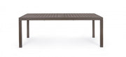 Mueble jardín mesa extensible aluminio marrón Hide 200-300 x 100 cms