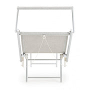 Tumbona plegable OCEAN en aluminio gris