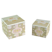 Caja de té de madera para 1-2 delicias cremaquadra cm15x13x15