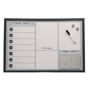 Agenda pizarra magnética con corcho y rotulador cm60x40x1,5