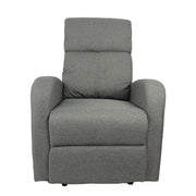 Silla reclinable manual en tela gris 77 x 93 x 106 H