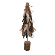 Árbol de plumas con jarrón cmø7-15h51