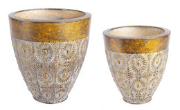 2x Set2 Portavelas Aladdin Bruñido